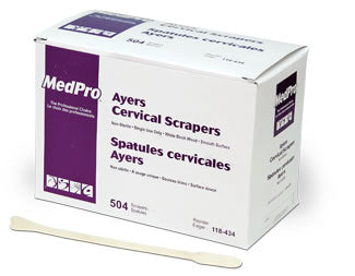 BX/504 7" CERVICAL SCRAPER NON STERILE