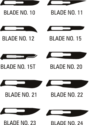 BX100 LANCE STAINLESS STEEL SCALPEL BLADES SIZE 20 STERILE, #4 FITTING