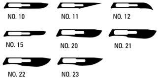 BX/100  AMG SCALPEL BLADES NO.22 - CARBON STEEL- #4 FITTING -