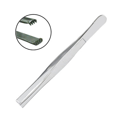 EA/1 TISSUE STAINLESS STEEL FORCEPS, 6IN, 3 X 4 TEETH