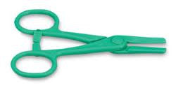 PKG/50 FORCEP TUBE CLAMP PLASTIC 4 IN