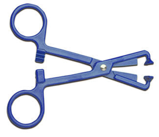 PK/50  ALL PURPOSE MACBICK CLAMP 5.25IN, BLUE, PLASTIC, NON-STERILE