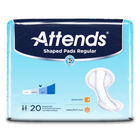 48248 - Attends shaped pads regular 24.5" - 4 bags of 20
