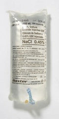 CS/12  NORMAL SALINE 0.45% SODIUM CHLORIDE 1000ML BAG FOR INJECTION