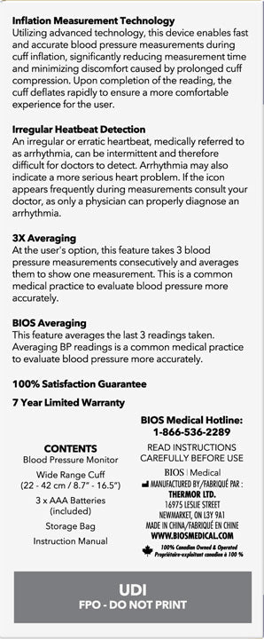 Blood Pressure Monitor Progression - 1 Each