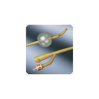 BX/12  INFECTION CONTROL 2-WAY FOLEY SILVER/HYDRO COATED CATH 20FR 5CC, COUDE