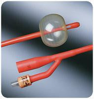 BX/12  LUBRICATH COUNCIL 2-WAY SHORT OPEN-TIP 2 OPPOSING EYES FOLEY CATH 18FR 5CC BALLOON