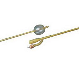 BX/10  SILASTIC  2-WAY MED ROUND-TIP 2 STAGGERED EYES FOLEY CATH 18FR 30CC