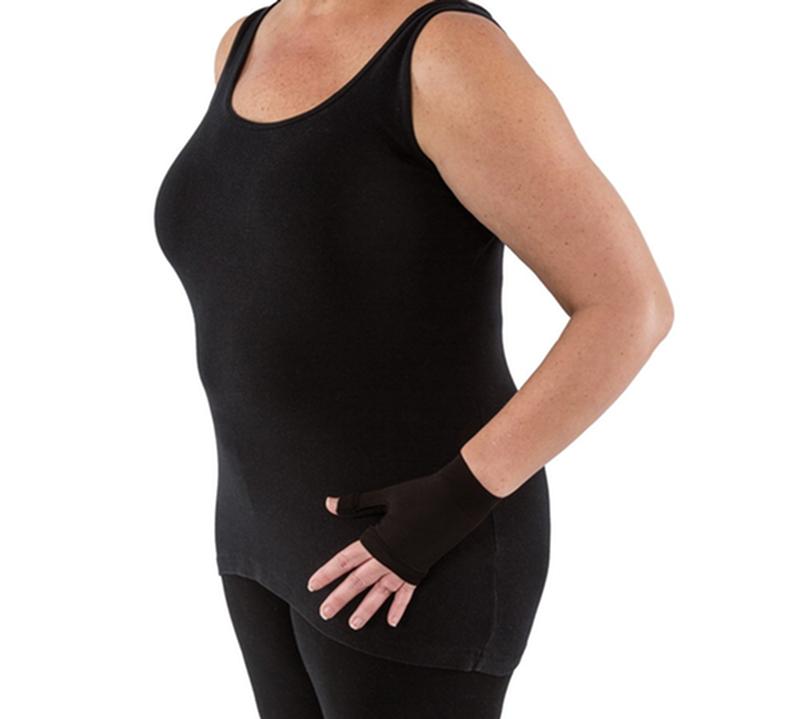 EA/1 JOBST BELLA LITE READY-TO-WEAR GAUNTLET, 20-30MMHG, LG, BLACK