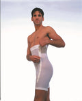 EA/1 PLASTIC SURGERY GIRDLE, MALE, LONG LEG, LG (38IN-40IN), WHITE