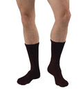 PR/1 JOBST SENSIFOOT DIABETIC SOCK, CREW, 8-15 MMHG, LG, BROWN, CLOSED TOE