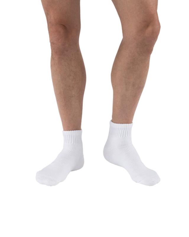 PR/1 JOBST SENSIFOOT DIABETIC SOCK, MINI CREW, 8-15 MMHG, XS, WHITE, CLOSED TOE