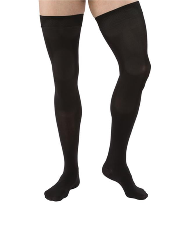 PR/1  JOBST MEDICAL LEG WEAR, UNISEX, THIGH HIGH, 20-30MMHG, LG, BLACK, CLOSED TOE
