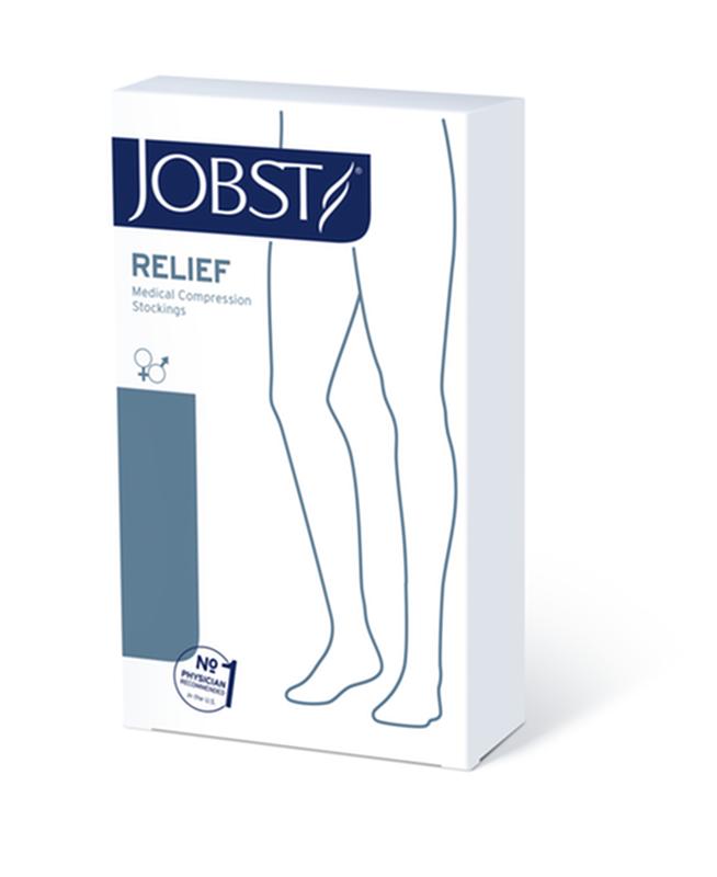 PR/1  JOBST MEDICAL LEG WEAR, UNISEX, THIGH HIGH, 30-40MMHG, LG, BEIGE, CLOSED TOE