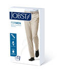 PR/1 JOBST MEDICAL LEG WEAR, MEN, KNEE HIGH, RIBBED, 15-20MMHG, LG TALL, BLACK, CLOSED TOE