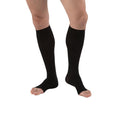 PR/1 JOBST MEDICAL LEG WEAR, MEN, KNEE HIGH, RIBBED, 30-40MMHG, LG, FULL CALF, BLACK, OPEN TOE