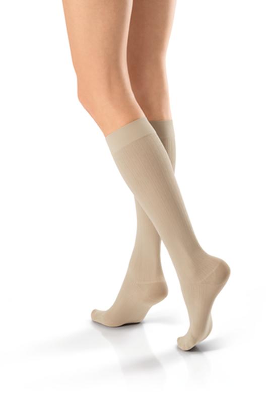 PR/1 JOBST SOSOFT WOMEN, KNEE HIGH, 30-40MMHG, XL, BROCADE SAND, CLOSED TOE