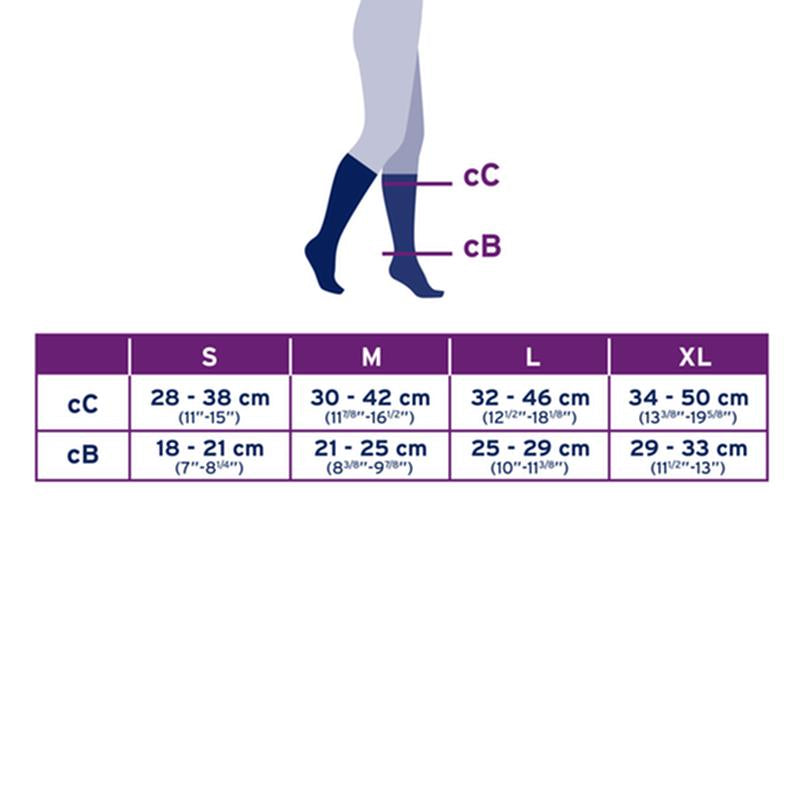 PR/1 JOBST SOSOFT WOMEN, KNEE HIGH, 30-40MMHG, XL, BROCADE SAND, CLOSED TOE