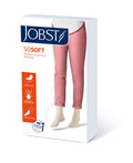 PR/1 JOBST SOSOFT WOMEN, KNEE HIGH, 30-40MMHG, XL, RIBBED BLACK, CLOSED TOE
