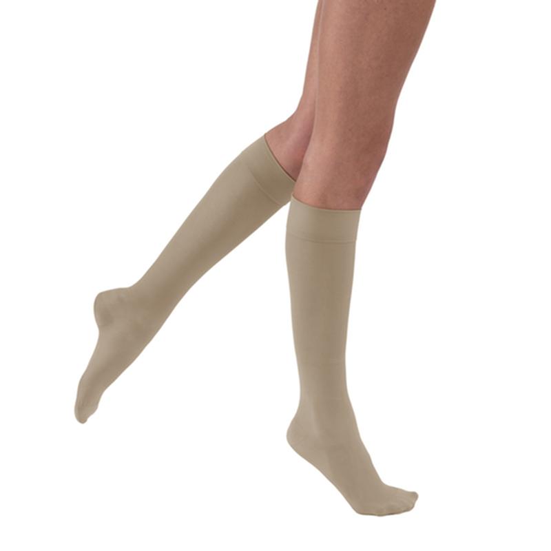 PR/1 JOBST ULTRASHEER WOMEN, KNEE HIGH, 15-20MMHG, SM, HONEY, CLOSED TOE