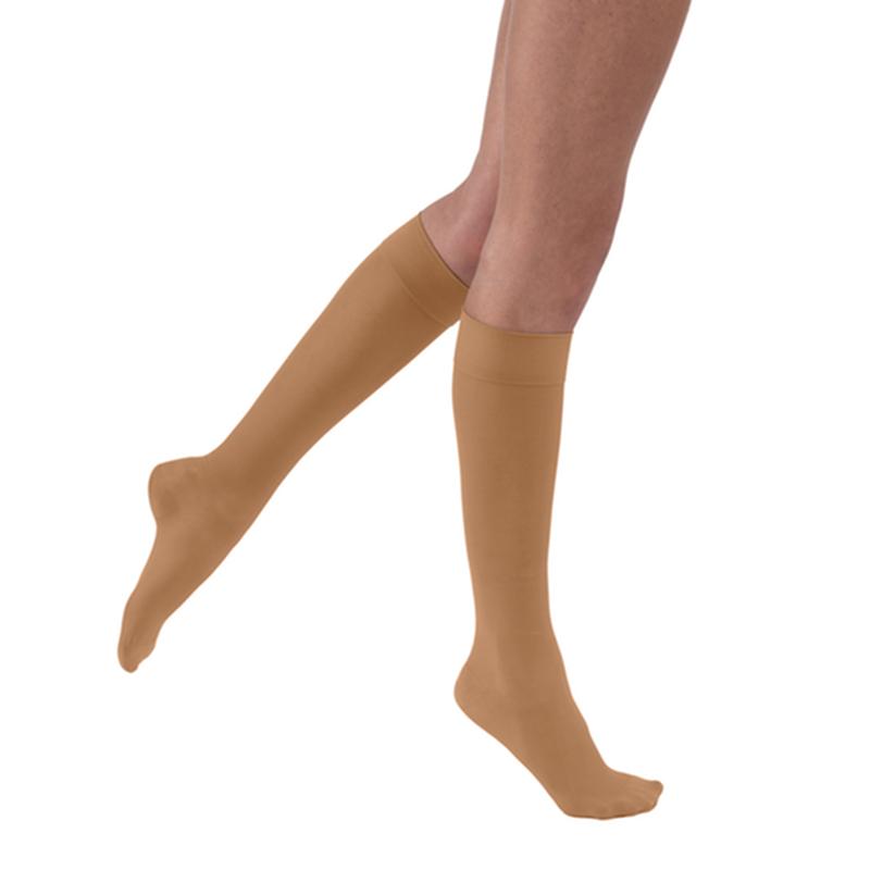PR/1 JOBST ULTRASHEER WOMEN, KNEE HIGH, 15-20MMHG, SM, SUN BRONZE, CLOSED TOE