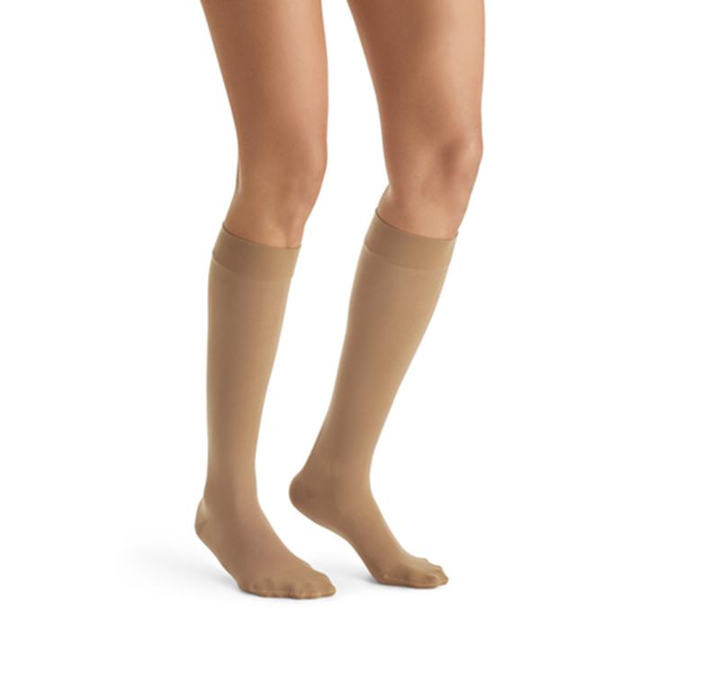 PR/1 JOBST ULTRASHEER WOMEN, KNEE HIGH, 15-20MMHG, SM, SUN BRONZE, CLOSED TOE