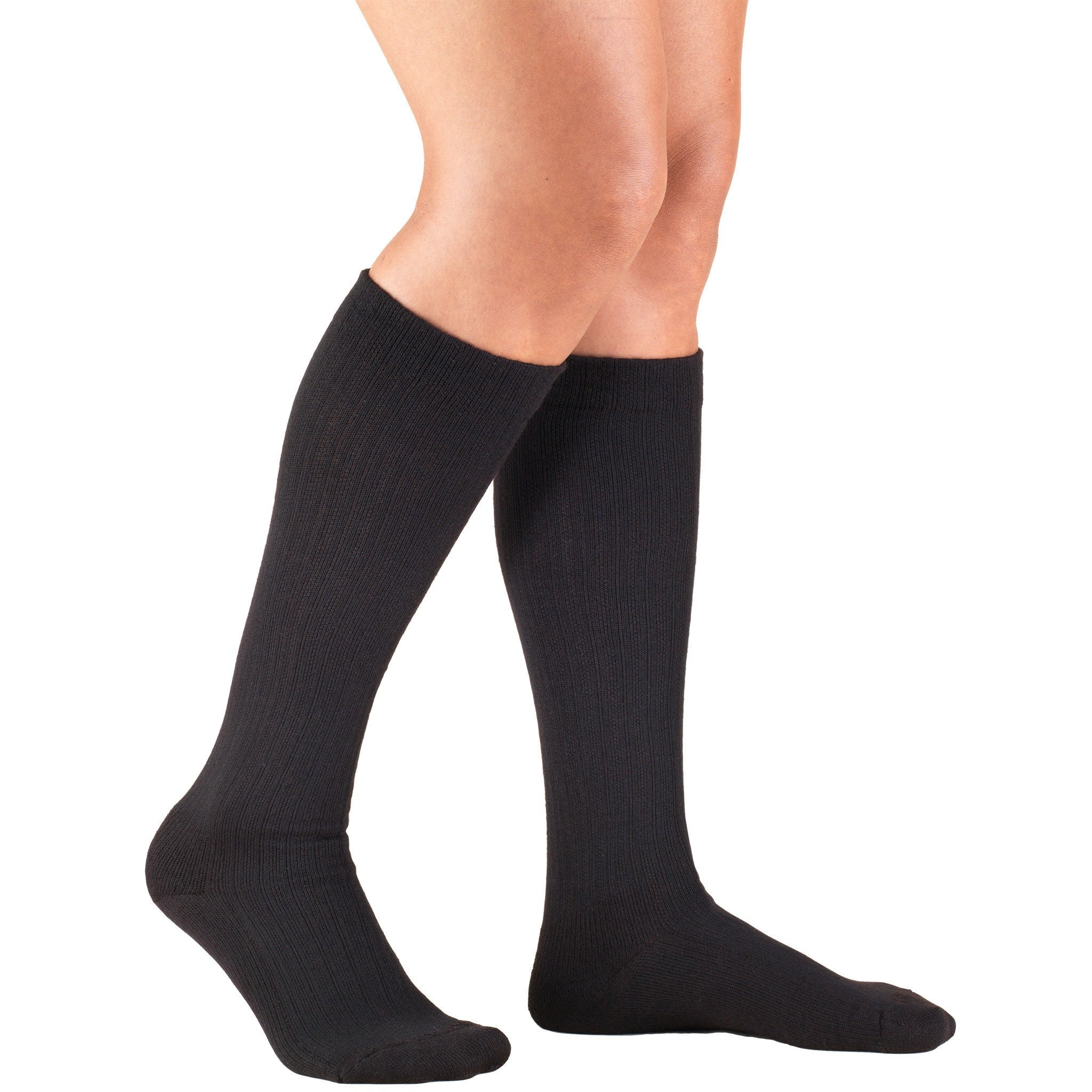 PR/1 JOBST SOFTFIT OPAQUE KNEE HIGH CLOSED TOE, SIZE L, 15-20MMHG,  BLACK