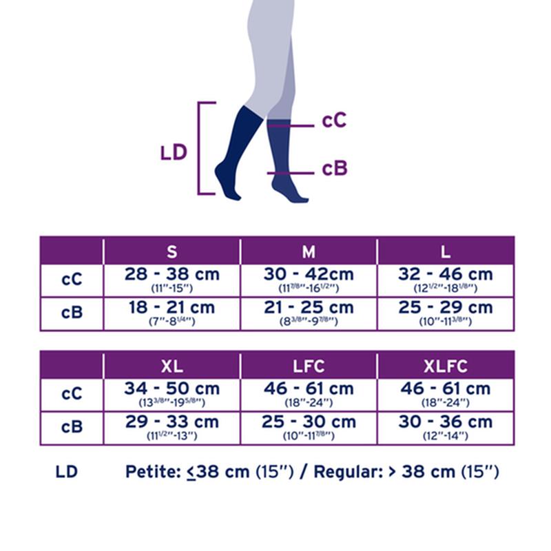 PR/1 JOBST SOFTFIT OPAQUE KNEE HIGH CLOSED TOE, SIZE S, 15-20MMHG, CLASSIC BLACK