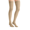 PR/1 JOBST OPAQUE WOMEN, THIGH HIGH PETITE W/SIL DOT BAND, 30-40MMHG, MD, NATURAL, CLOSED TOE