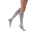 PR/1 JOBST SPORT STOCKING UNISEX, 15-20MMHG, XL, WHITE/GREY, CLOSED TOE