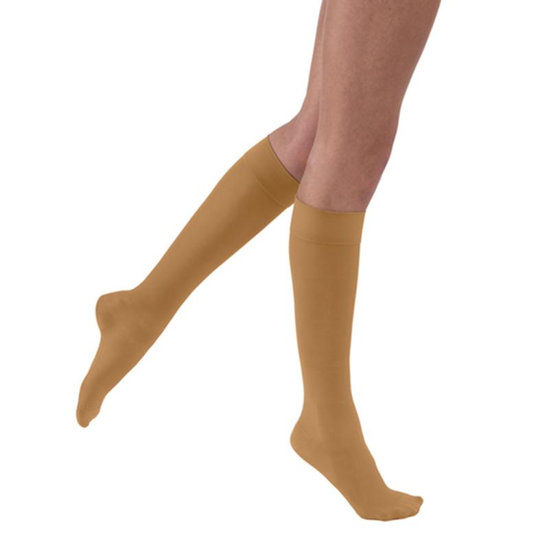 PR/1 JOBST ULTRASHEER WOMEN, KNEE HIGH PETITE, 15-20MMHG, LG, SUNTAN, CLOSED TOE