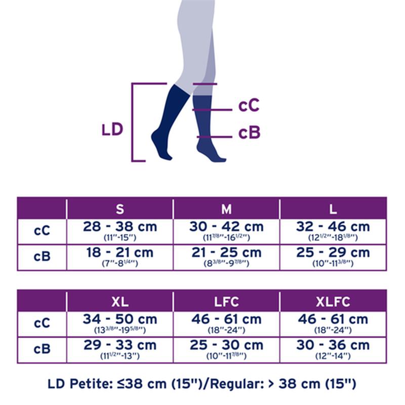 PR/1 JOBST ULTRASHEER WOMEN, KNEE HIGH PETITE, 20-30MMHG, XL, CLASSIC BLACK, CLOSED TOE