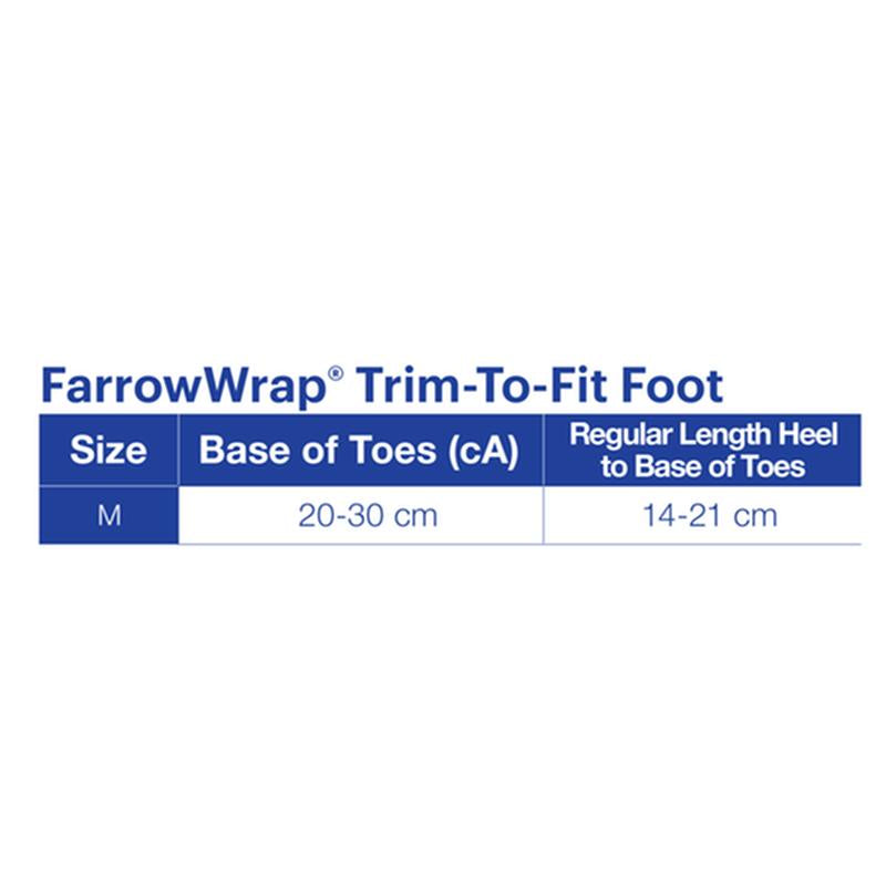 BX/1 JOBST FARROWWRAP STRONG TRIM-TO-FIT FOOTPIECE 30-40 MMHG, MEDIUM, TAN