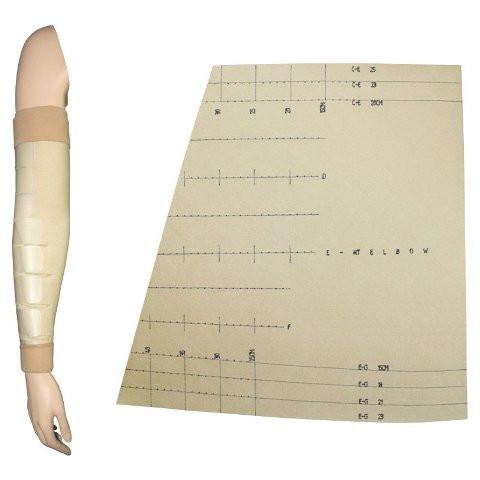 BX/1 JOBST FARROWWRAP LITE TRIM-TO-FIT ARMPIECE RIGHT, 20-30 MMHG, EXTRA LARGE, TAN