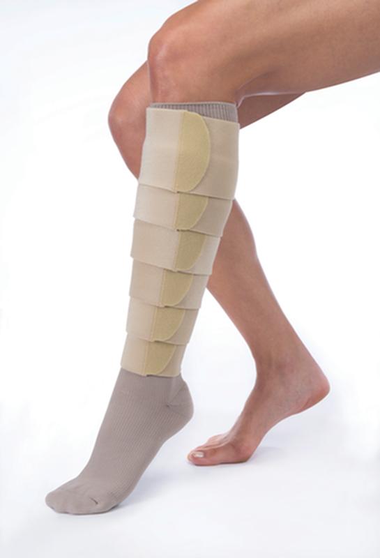 BX/1 JOBST FARROWWRAP STRONG READY-TO-WEAR LEGPIECE 30-40 MMHG, EXTRA SMALL REGULAR, TAN