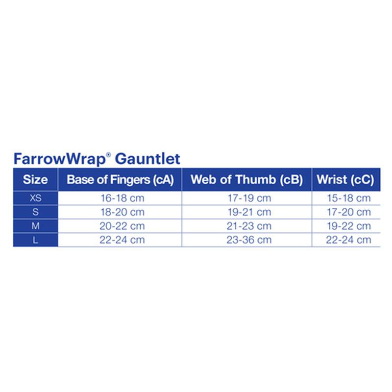 BX/1 JOBST FARROWWRAP LITE READY-TO-WEAR HAND GAUNTLET AMBIDEXTROUS WITH FOAM, 20-30 MMHG, MEDIUM, TAN