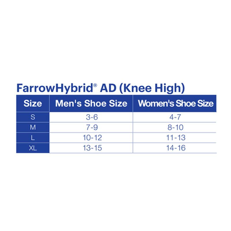 BX/1 JOBST FARROWHYBRID ADI READY-TO-WEAR KNEE HIGH LINERFOOT COMPRESSION , 20-30 MMHG, EXTRA LARGE WIDE, TAUPE