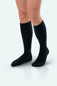 PR/1 JOBST FORMEN AMBITION, KNEE HIGH SOFTFIT STOCKINGS, CLOSED TOE, 30-40 MMHG, 6 REGULAR, BLACK