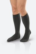 PAIR/1 JOBST FORMEN AMBITION 30-40MMHG GREY KNEE HIGH SOFTFIT STOCKINGS,CLOSED TOE 3 LONG