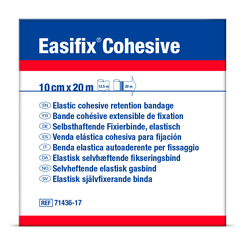 BX/1 EASIFIX COHESIVE SELF-ADHESIVE FIXATION BANDAGE 12CM X 20M (STRETCHED)