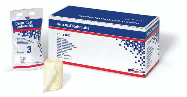 BX/10 DELTA-CAST CONFORMABLE POLYESTER CAST TAPE 10CM X 3.6M, PURPLE