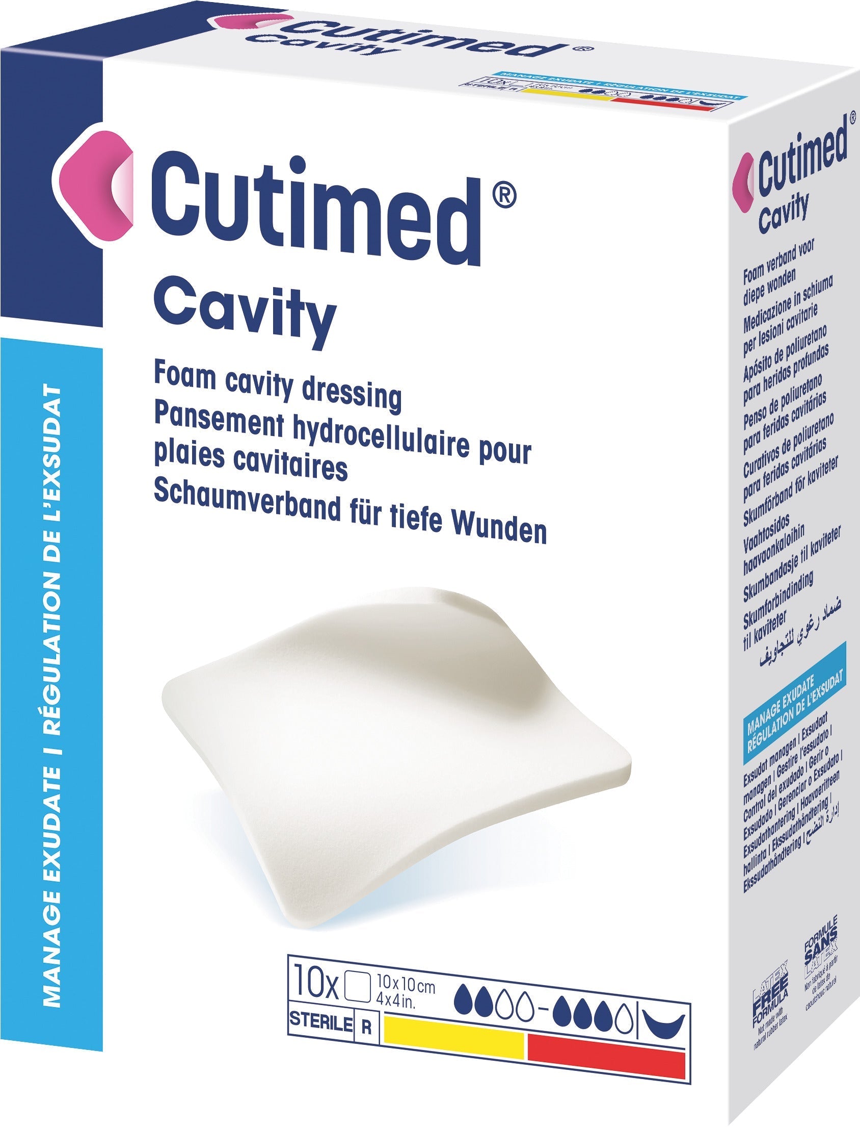 BX/5 CUTIMED CAVITY ABSORBANT FOAM DRESSING FOR DEEP WOUNDS 15CM X 15CM