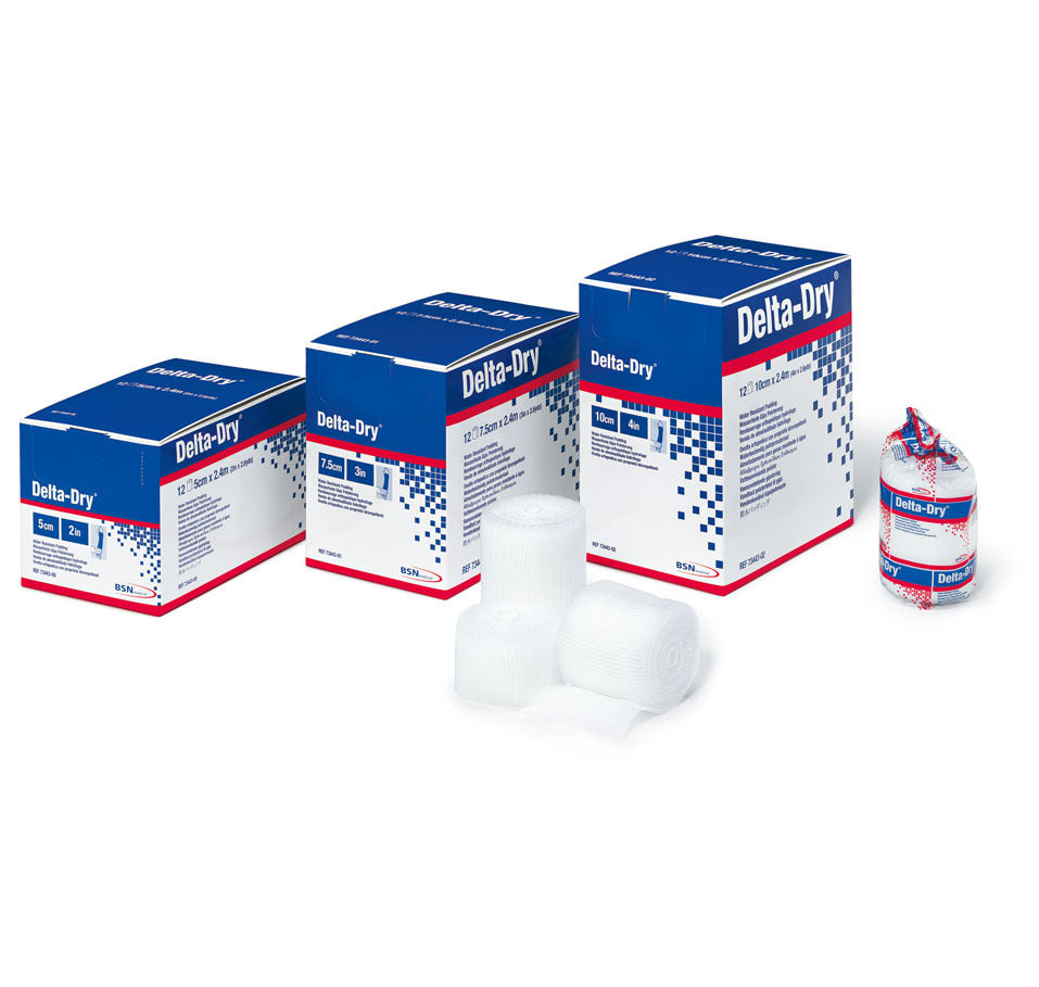 BX/12 DELTA-DRY WATER RESISTANT CAST PADDING 10CM X 2.4M