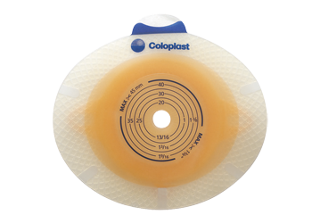 SenSura® Click Skin Barrier, Non-Convex, Pre-Cut Stoma Opening 1-9/16" (40mm), Flange 2-3/8" (60mm) - Box of 5