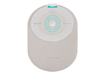 SenSura® One-Piece Mio Closed Pouch, Opaque with inspection window 7" (18cm), Non-convex, Stoma Opening 1" (25mm) - Box of 30