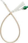 BX/5 CYSTO-CARE SILICONE TIEMANN COUDE FOLEY CATHETER, SIZE 14FR 15CC BALLOON
