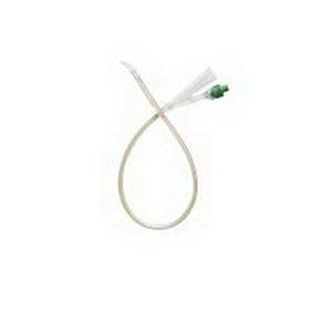 BX/5 FOLYSIL 100% SILICONE TIEMANN COUDE CATHETER, 2-WAY, 16FR, 15CC