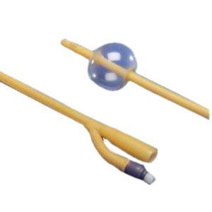 BX/5 FOLYSIL CATHETER, 100% SILICONE, TIEMANN COUDE, 2-WAY FOLEY 20FR. 15CC