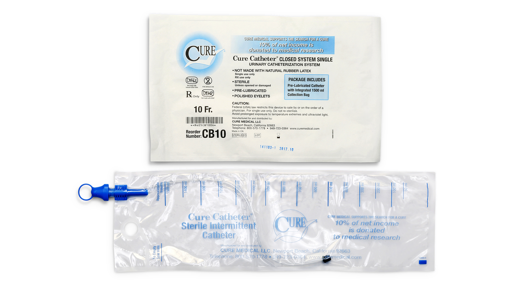 Cure Catheter™  Closed System - 1 Each