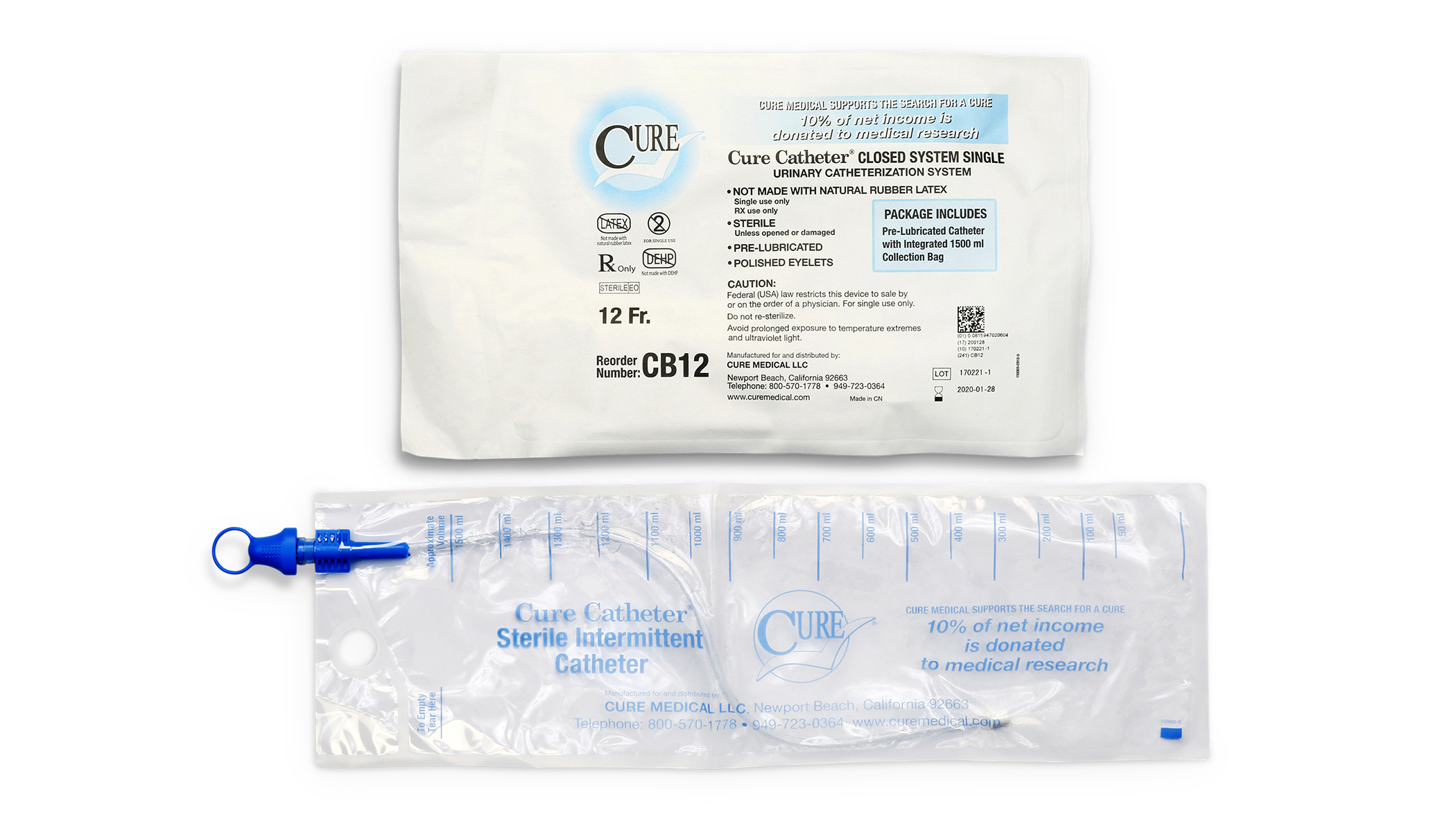 Cure Catheter™  Closed System - 1 Each
